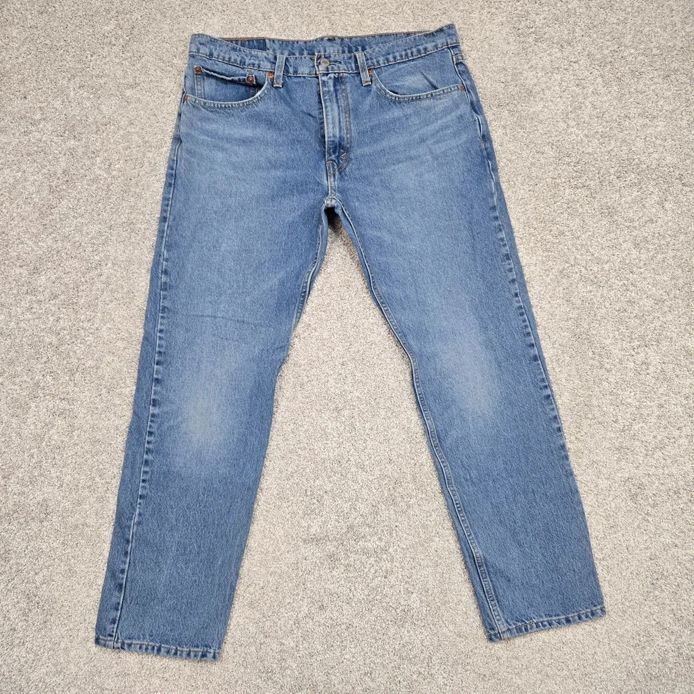 Levis‎ 502 Jeans Mens 34x30 (fits 34x28) Blue Medium Wash stretch